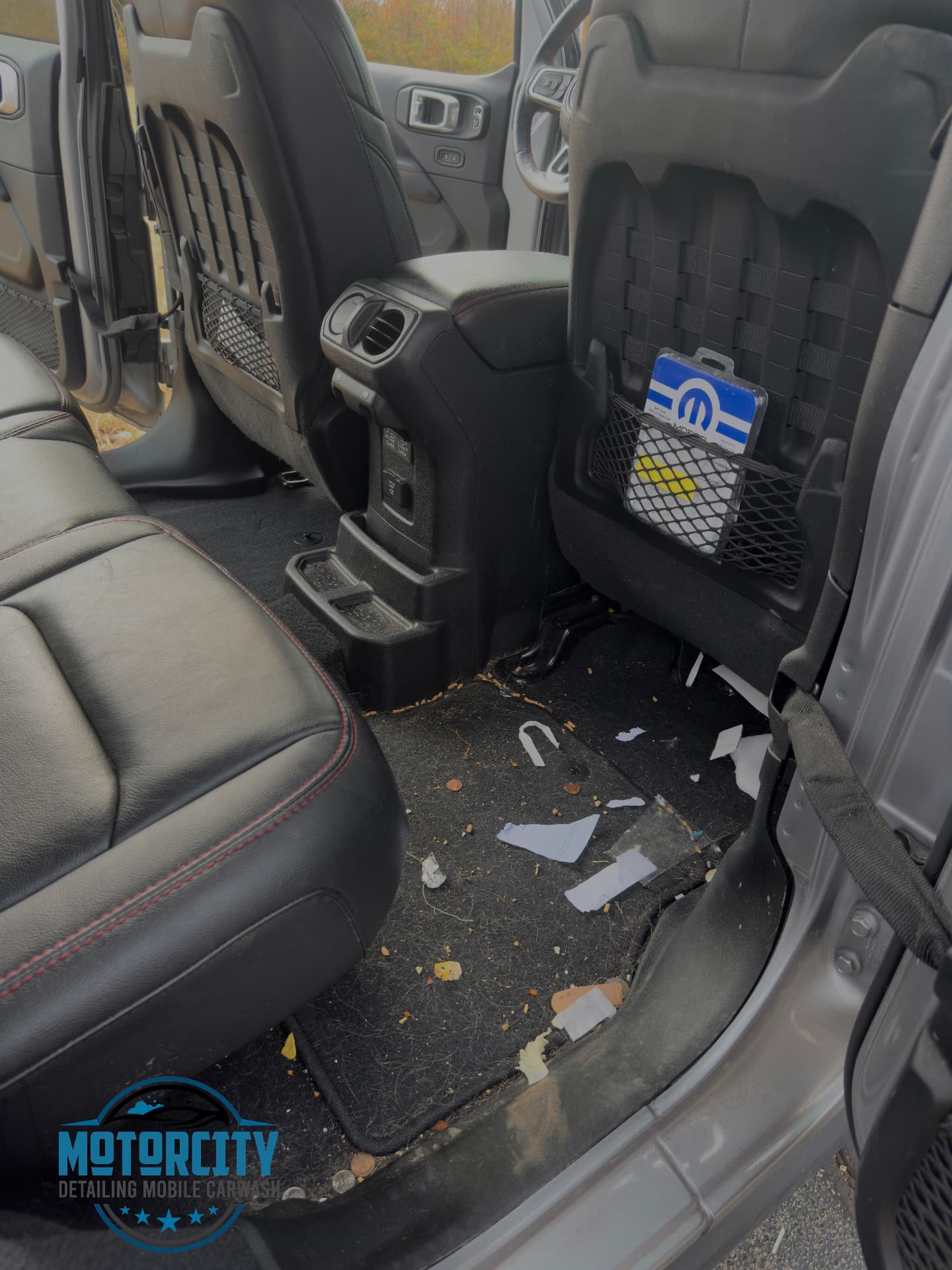 Before: Interior detail — before & after