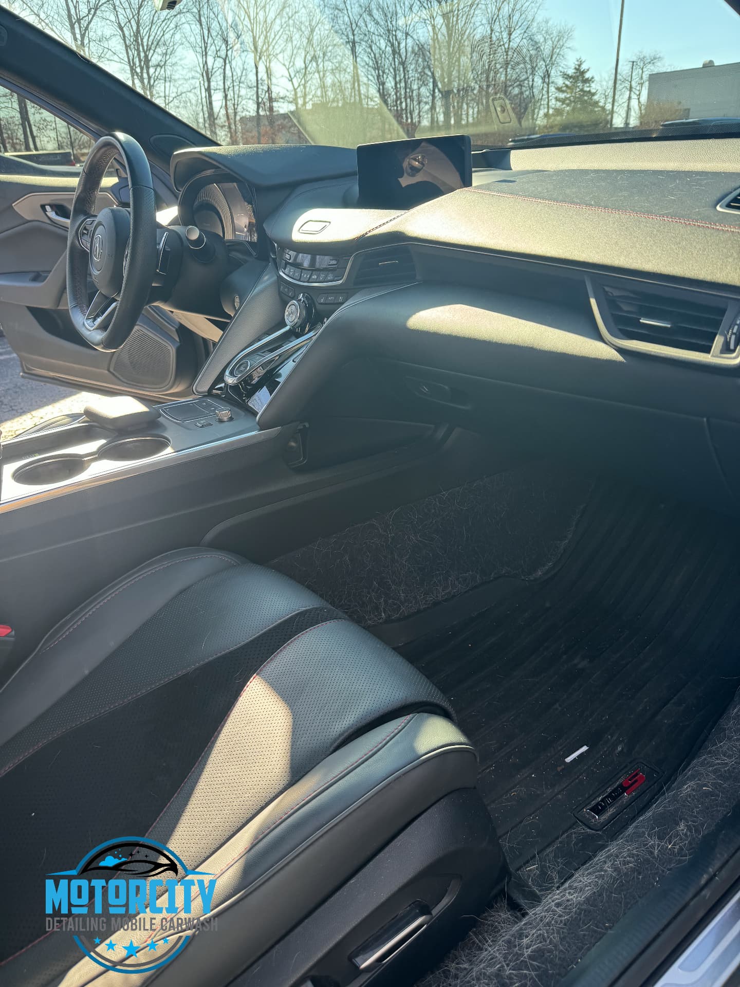 Cleaned dashboard, steering wheel and console after an interior refresh